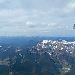 Flugwegposition um 13:58:01: Aufgenommen in der Nähe von Veitsch, St. Barbara im Mürztal, Österreich in 2446 Meter